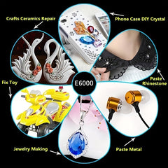 1pc 110mL Zhanlida E6000 Transparent Glue Epoxy Adhesive