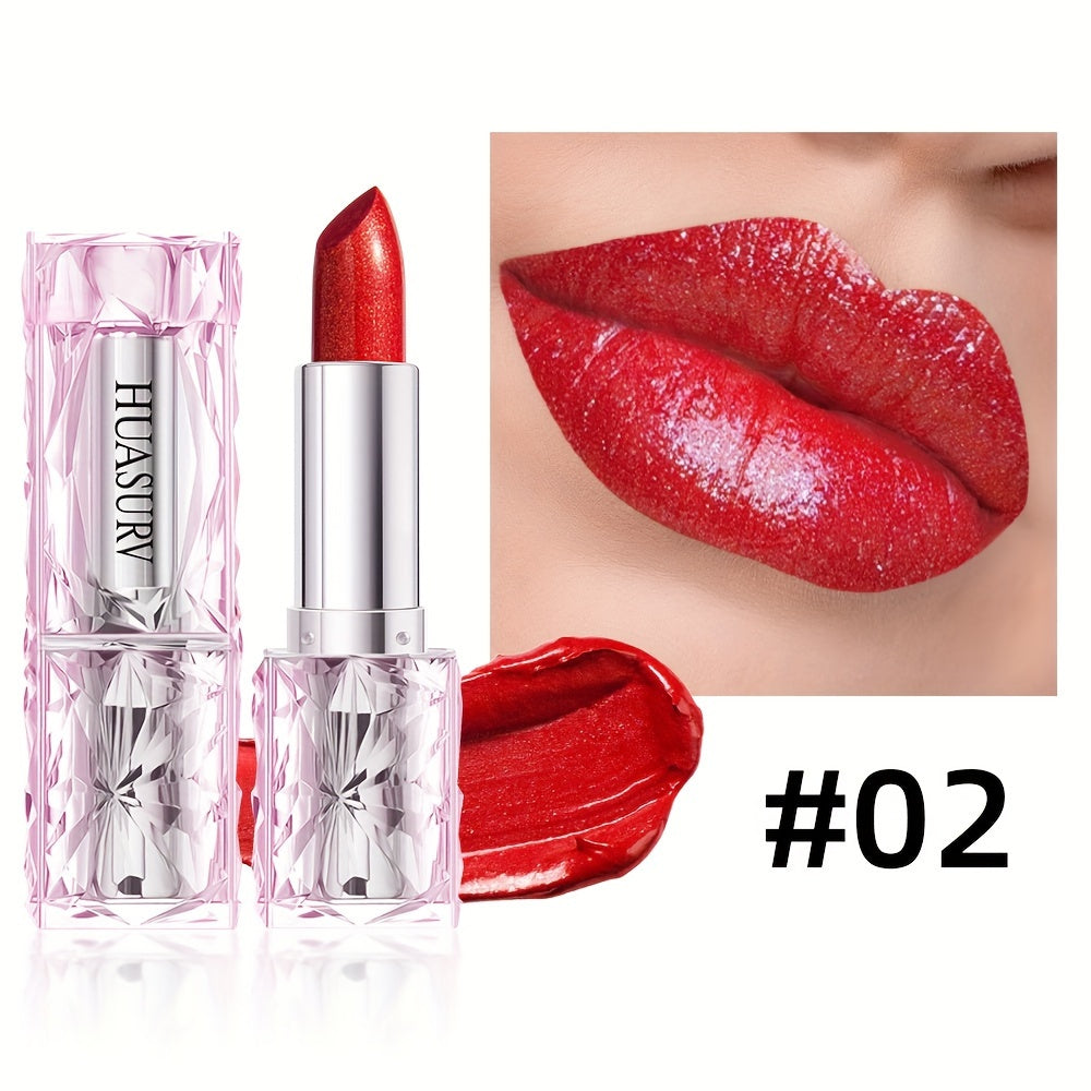 6 Waterproof Lipstick Set Long Lasting Moisturizing & Metallic Shine