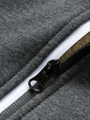 Men's Fall Winter Fleece Hooded Jacket