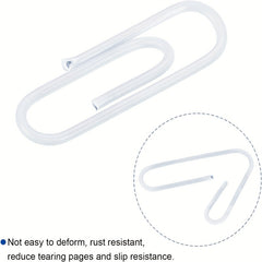 600pcs Small 1 inch Paper Clips with Box - Vinyl Coated Anti Tear