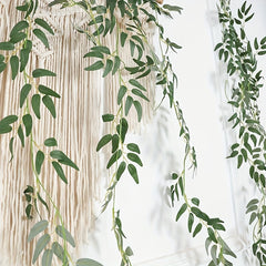 Stunning Willow Leaf Vine Hanging Garland for St Patrick's and Christmas Decor