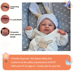 19 Inch Reborn Dolls Realistic Vinyl Dolls With Accessories