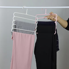 5-Layer Anti-Slip Pant Rack for Wardrobe