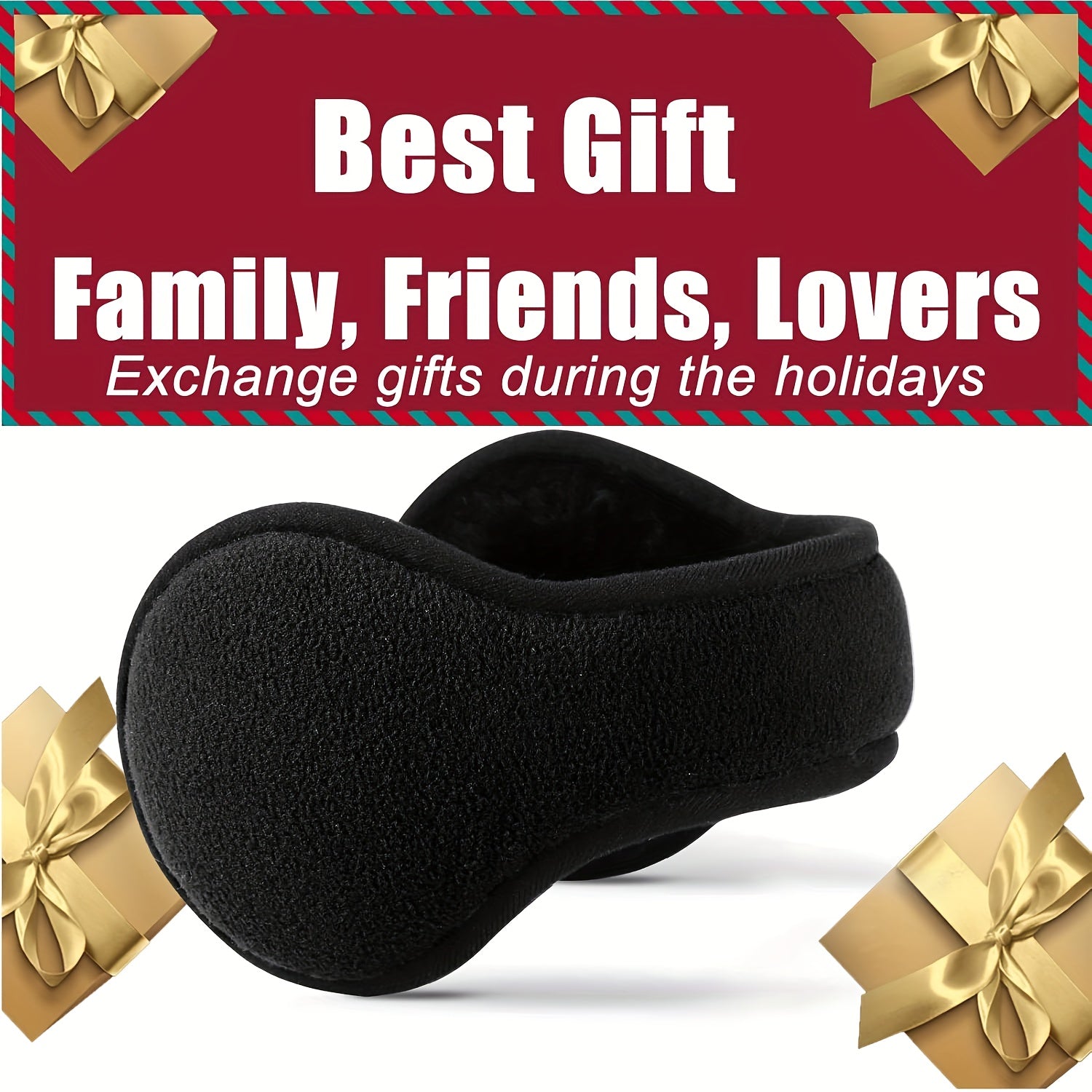 4pcs Winter Earmuffs Ear Warmer Cold Warm Adjustable Earmuffs Women
