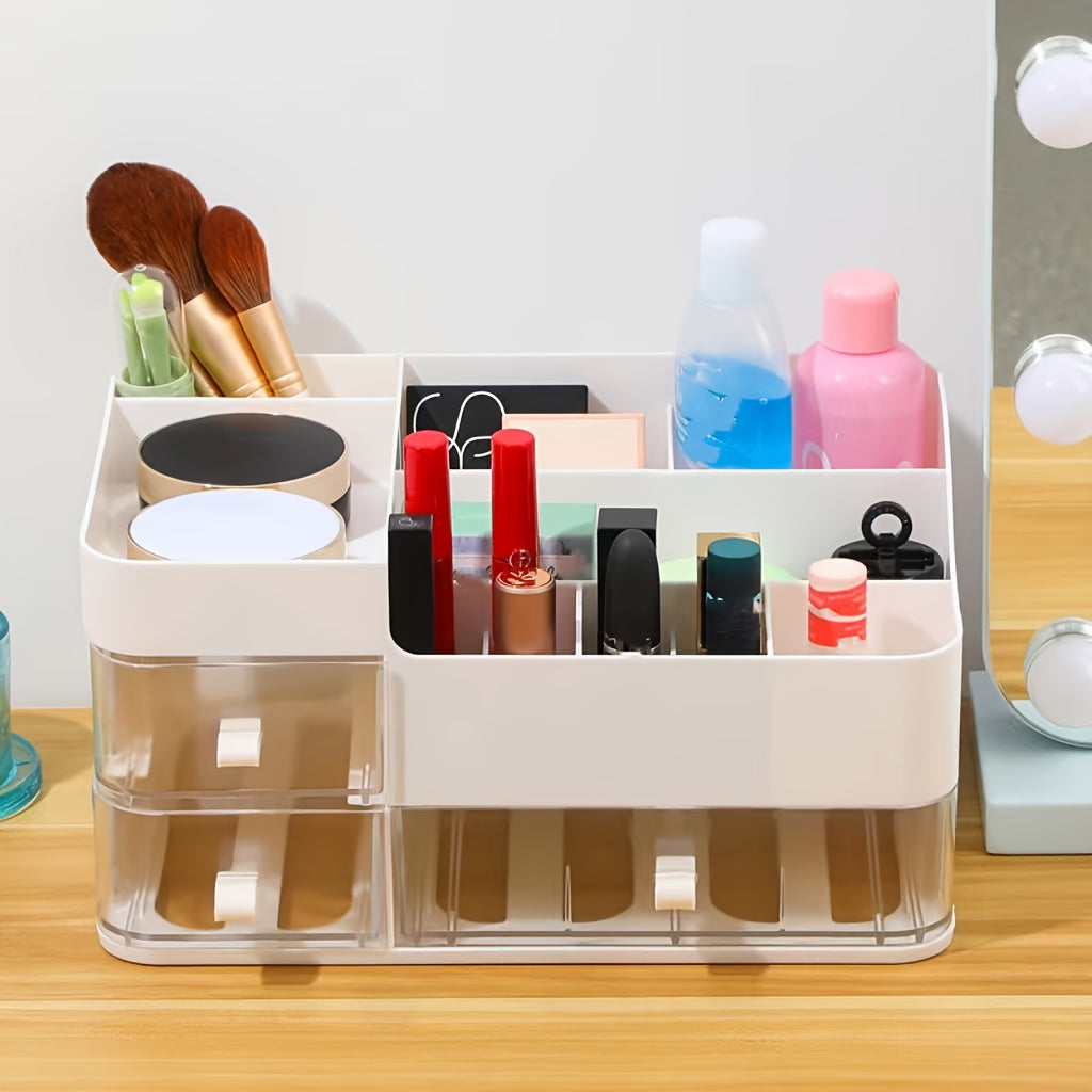 Cosmetics Organizer with Drawers Countertop Storage for Makeup