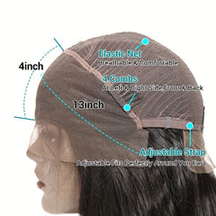 Short Straight Bob Human Hair Wig 13x4 Lace Front Wig