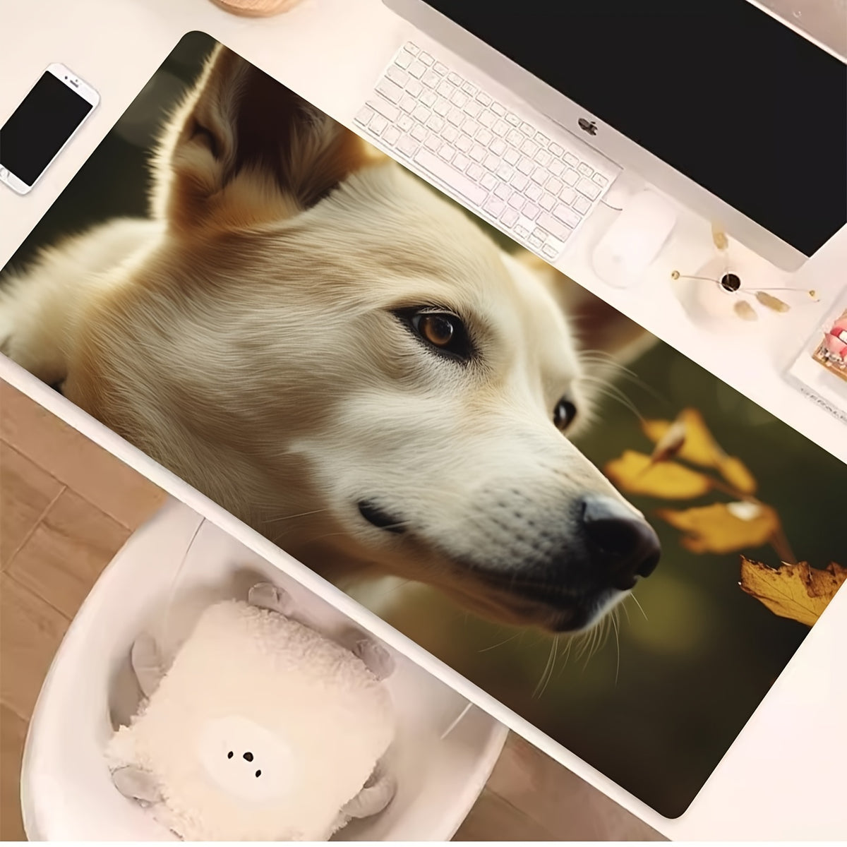Dog Large Office Mouse Pad Soft Pad College Washable