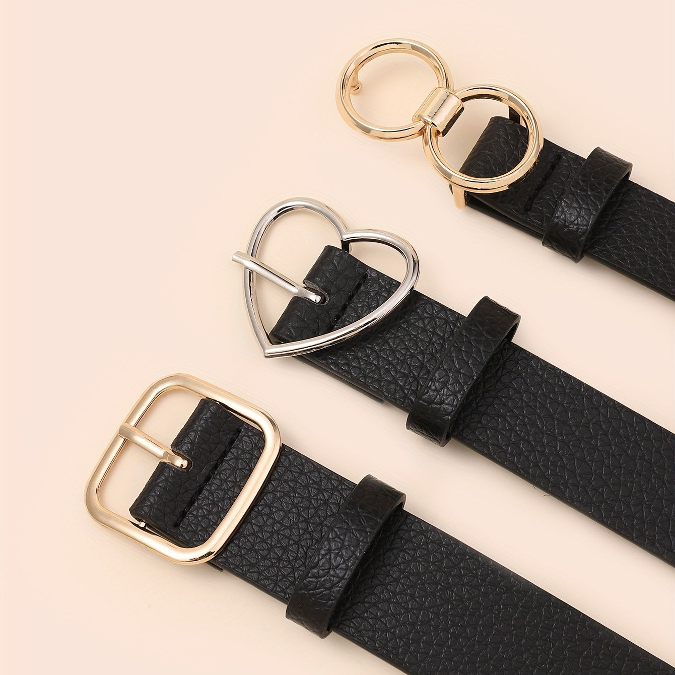 Stylish Buckle Belt Solid Jeans Pants Belt Vintage Dress Girdle For Women