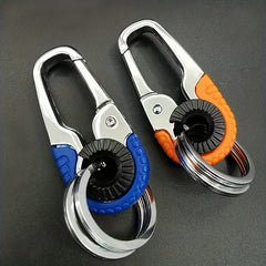 Metal Car Keychain Key Holder Men's Key Chain Ring Auto Accessory