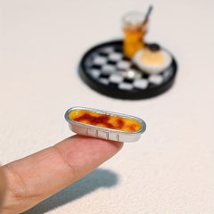Cheese Pudding Set for Dollhouse Dolls Accessories