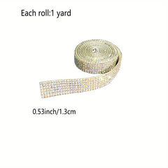 1 Yard Rhinestone Car Sticker for Dashboard Central Control