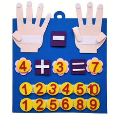 Felt Finger Puppets Counting Learning Tools - Math Toys for Early Development