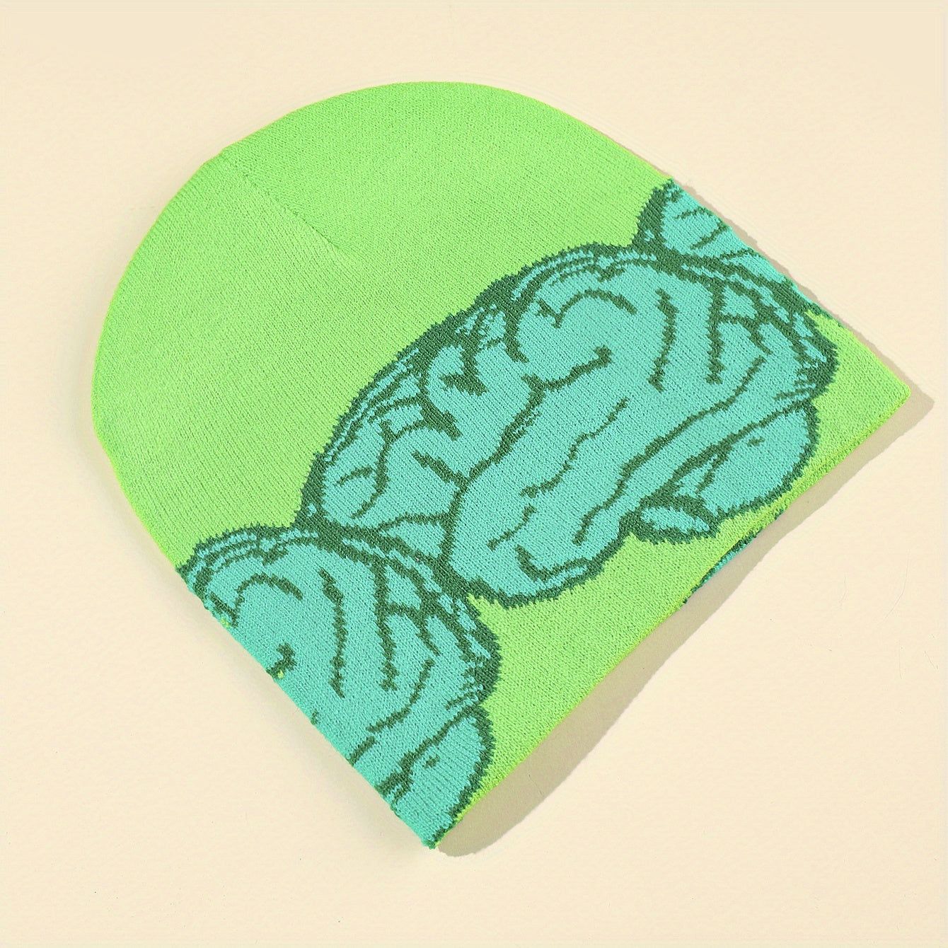 Men's Brain Beanie Knitted Hat Winter Warm Skull Cap