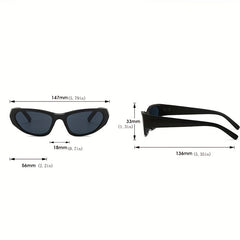 Punk Y2K Sun Sunglasses Narrow Frame Goggles