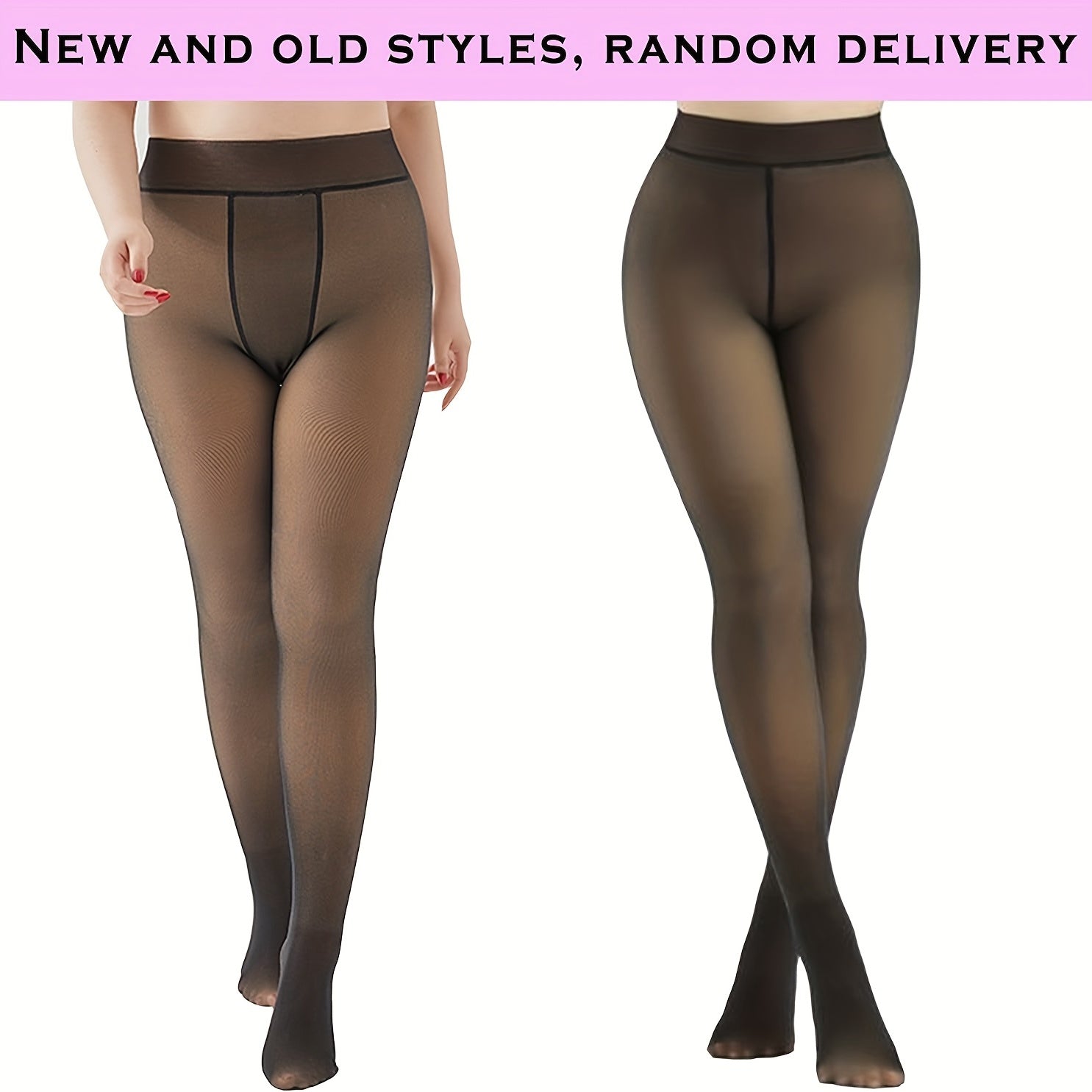 Thermal Lined Tights For Women Opaque Winter Pants