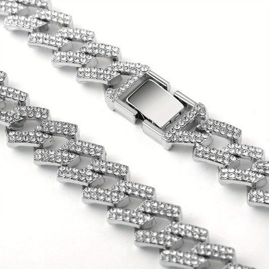 Miami Hip Hop Men's Iced Cuban Necklace Punk