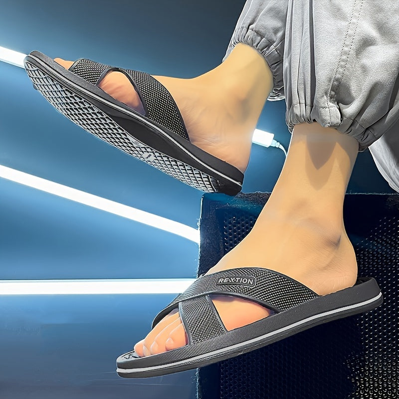 Men's RE X TION Print Slides Anti skid Quick Drying Sandals