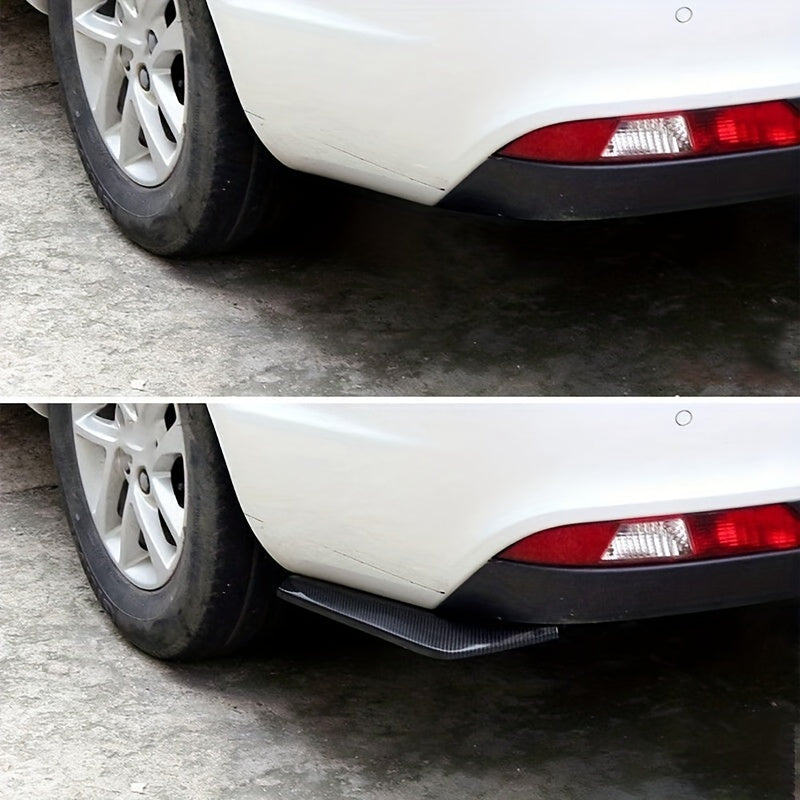 2pcs Car Rear Bumper Lip Spoiler Anti-Collision Exterior Accessories