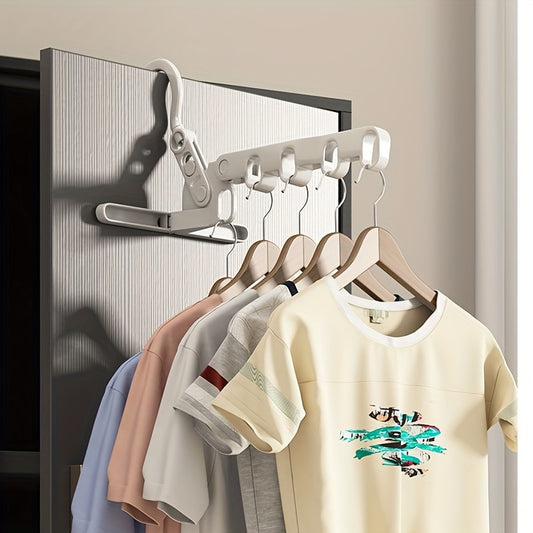 Foldable Travel Hanger Clothes Drying Rack with 5 Holes