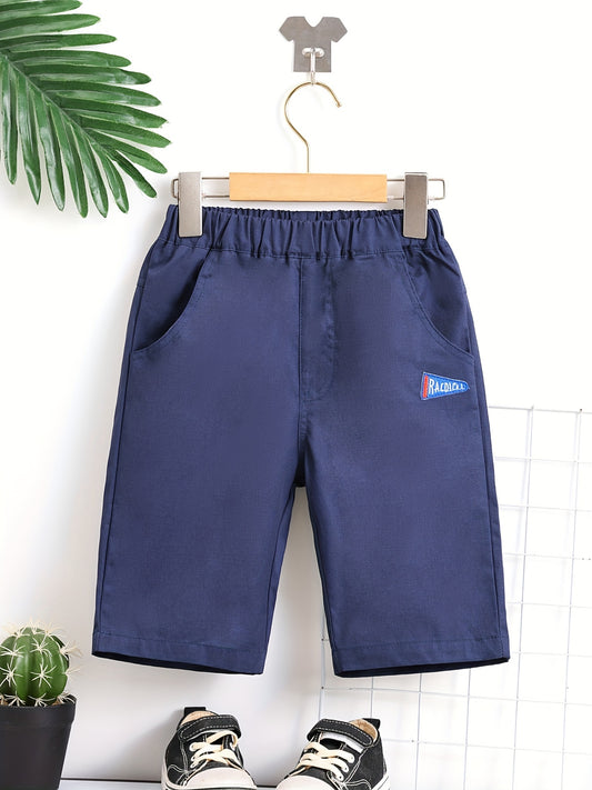 Boys Embroidery Letter Print Comfortable Shorts