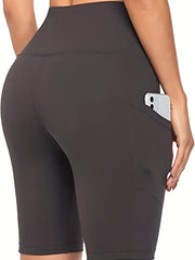 High Waist Yoga Shorts Women's Activewear with Tummy Control