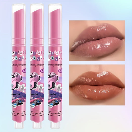 Watermelon & Milk Tea Lip Gloss Plumping Dewy Finish