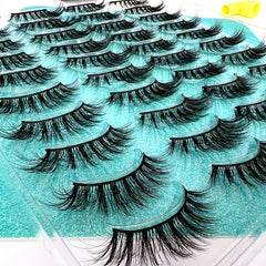 20 Pairs Fluffy Dramatic 3D Faux Mink Lashes for Stage