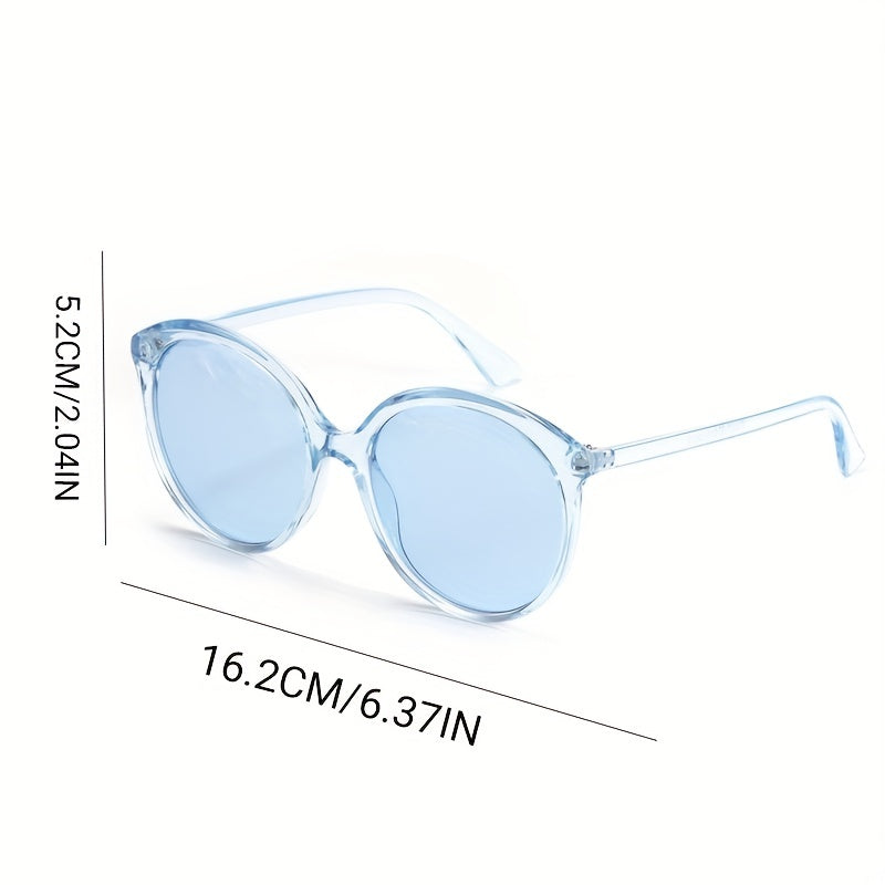 Y2K Round Sunglasses Jelly Frame Anti Glare UV400