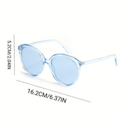 Y2K Round Sunglasses Jelly Frame Anti Glare UV400