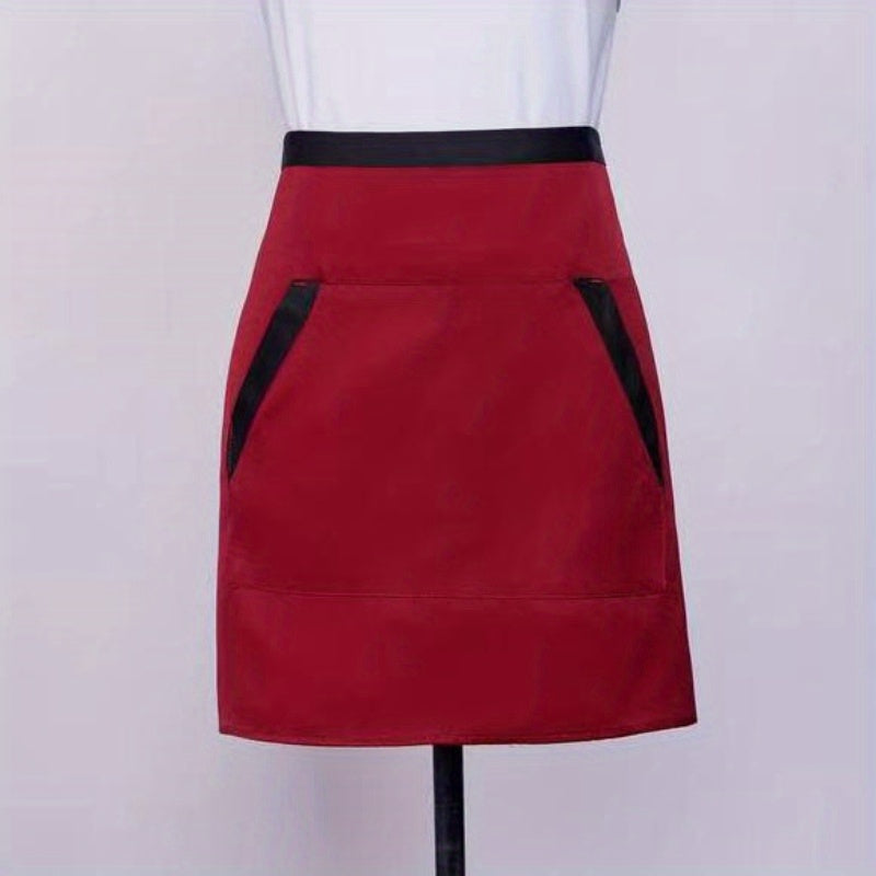 Half Body Apron Solid Printing Hotel Restaurant Small Waist Overalls