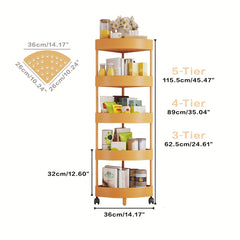 Multi-Tier Storage Rack for Kitchen Corner Shelves