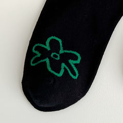 3 Pairs Floral Pattern Mid Tube Socks For Women