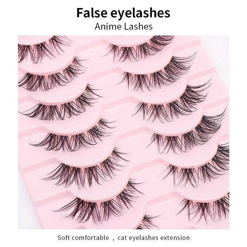 Segmented Fox Series False Eyelashes Natural Style Easy Wearing