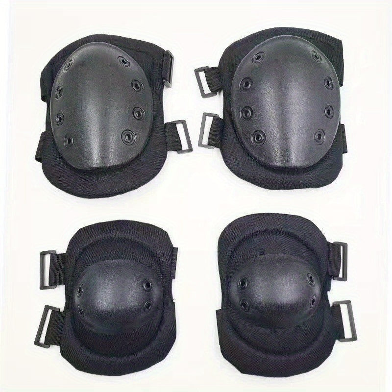 4pcs Tactical Knee & Elbow Pads for Airsoft Paintball Skate