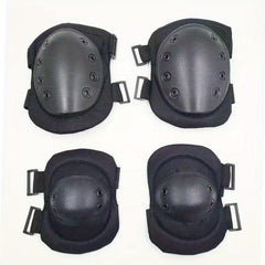 4pcs Tactical Knee & Elbow Pads for Airsoft Paintball Skate