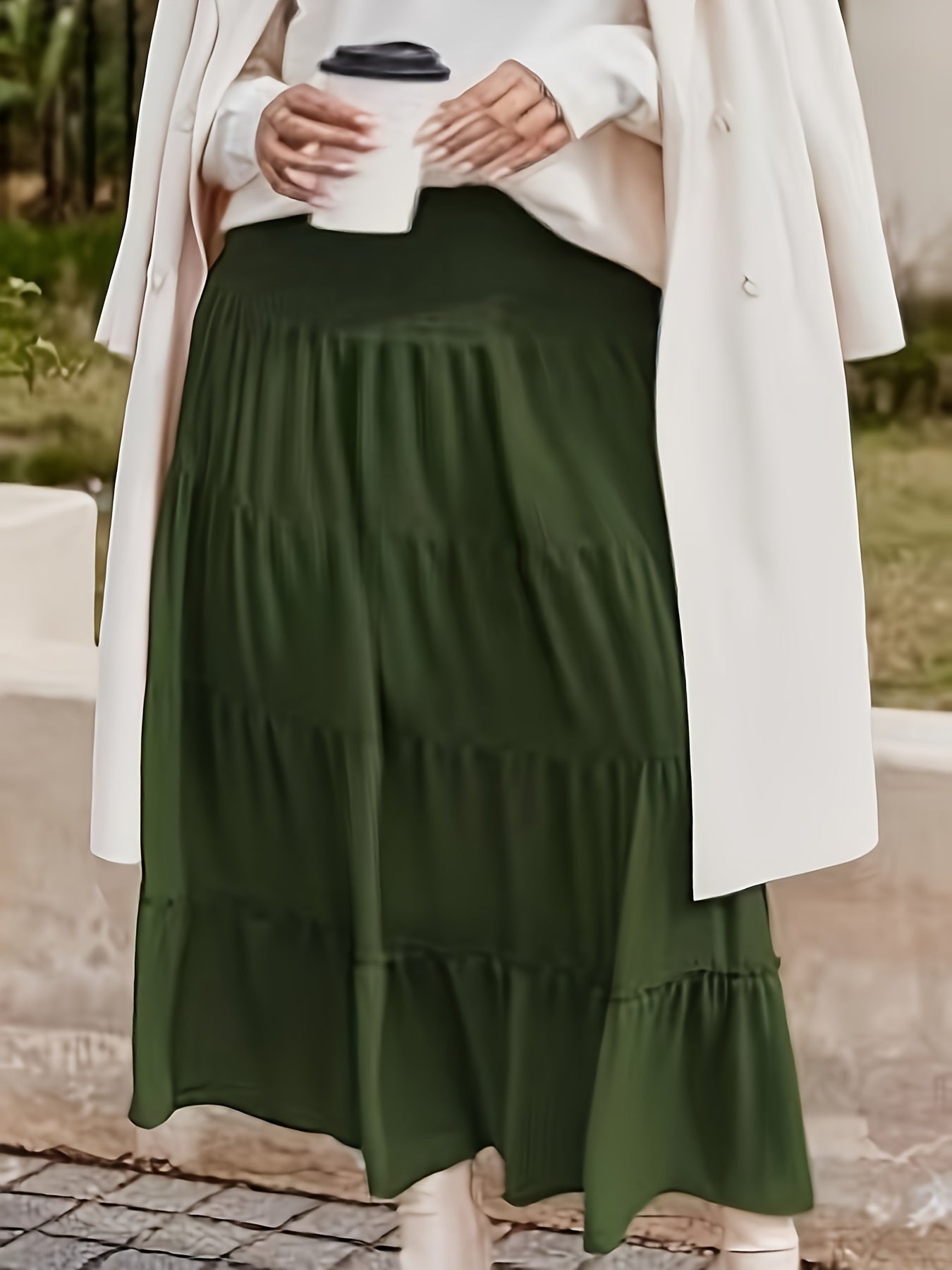  Boho Skirt Women's High Waist Smock Skirt