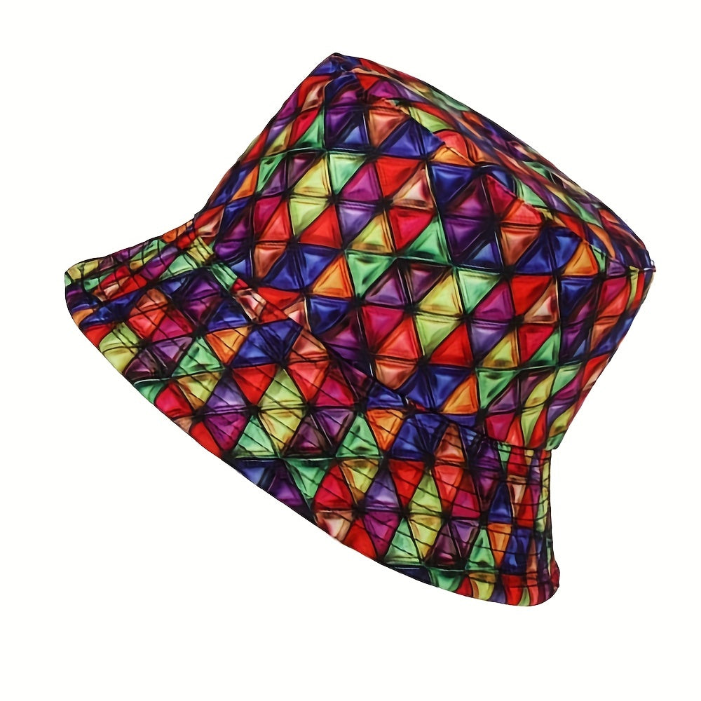 Geometric Graphic Sunshade Bucket Hat for Men Women