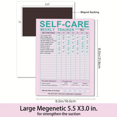 Self Care Planner Notepad - Prioritize Health, Achieve Balance - 52 Sheets