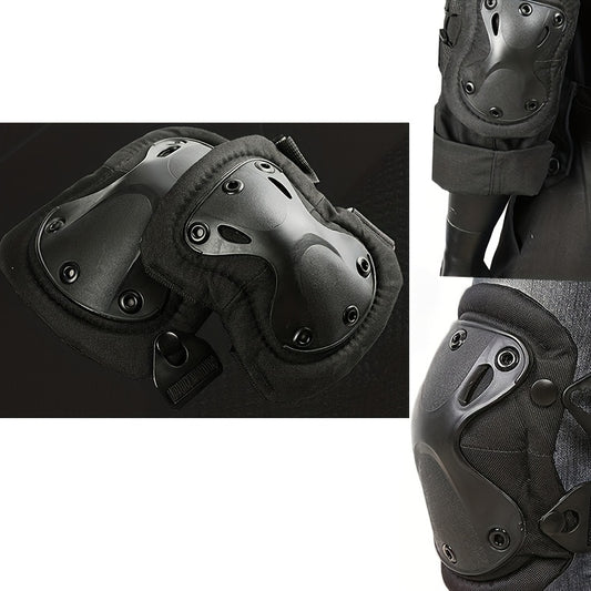 4pcs Outdoor Combat Protective Gear Elbow Knee Pads Set