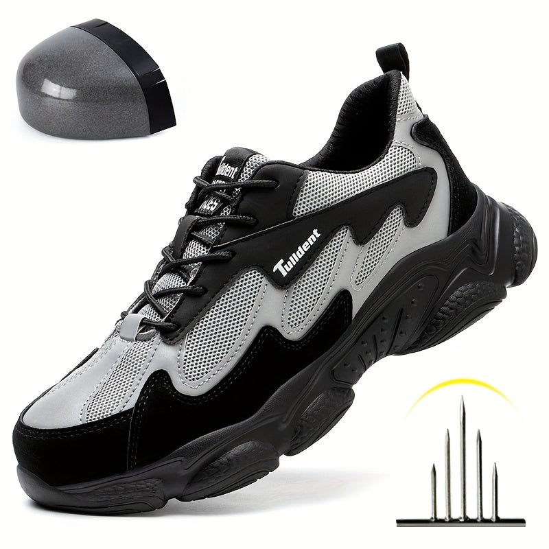 Steel Toe Work Shoes Men Puncture Proof Safety Boots