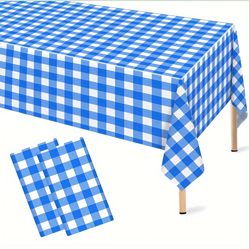 Disposable Checkered Tablecloth for Picnic Camping, Indoor and Outdoor Use