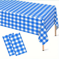 Disposable Checkered Tablecloth for Picnic Camping, Indoor and Outdoor Use
