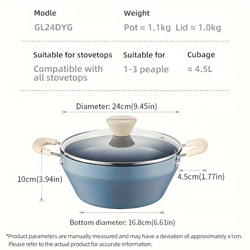 9.45%22 Nonstick Frying Pan with Draining Rack & Glass Lid