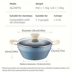 9.45%22 Nonstick Frying Pan with Draining Rack & Glass Lid
