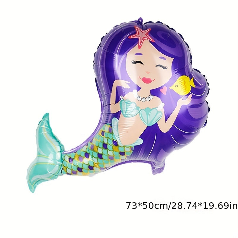 15pcs Mermaid Shell Birthday Balloon Set Magical Underwater Decorations