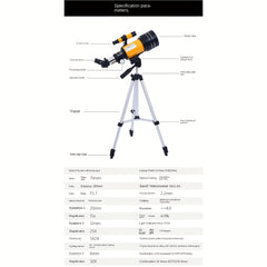 150X High-Definition Astronomical Telescope with Tripod