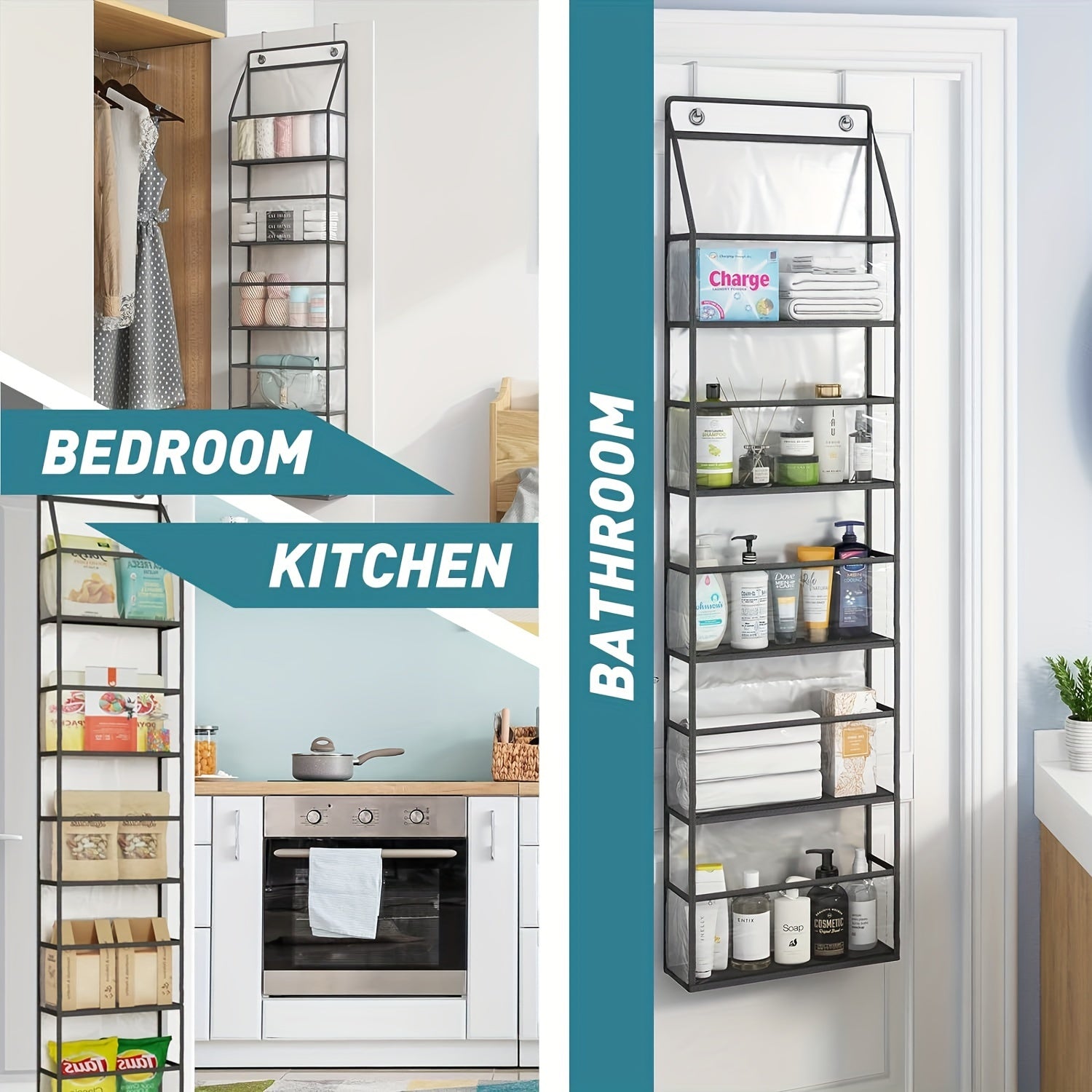 Over The Door Hanging Pantry Organizer 5 Shelf Storage