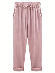 Women's Plus Size Solid Harem Pants