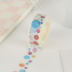 Christmas Washi Tape Colorful Snowflake Round Pattern Decorative Tape