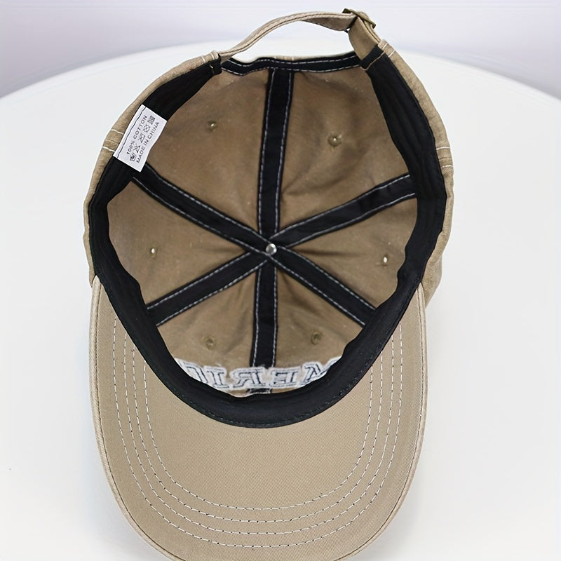 Men's Outdoor American Flag Vintage Baseball Cap